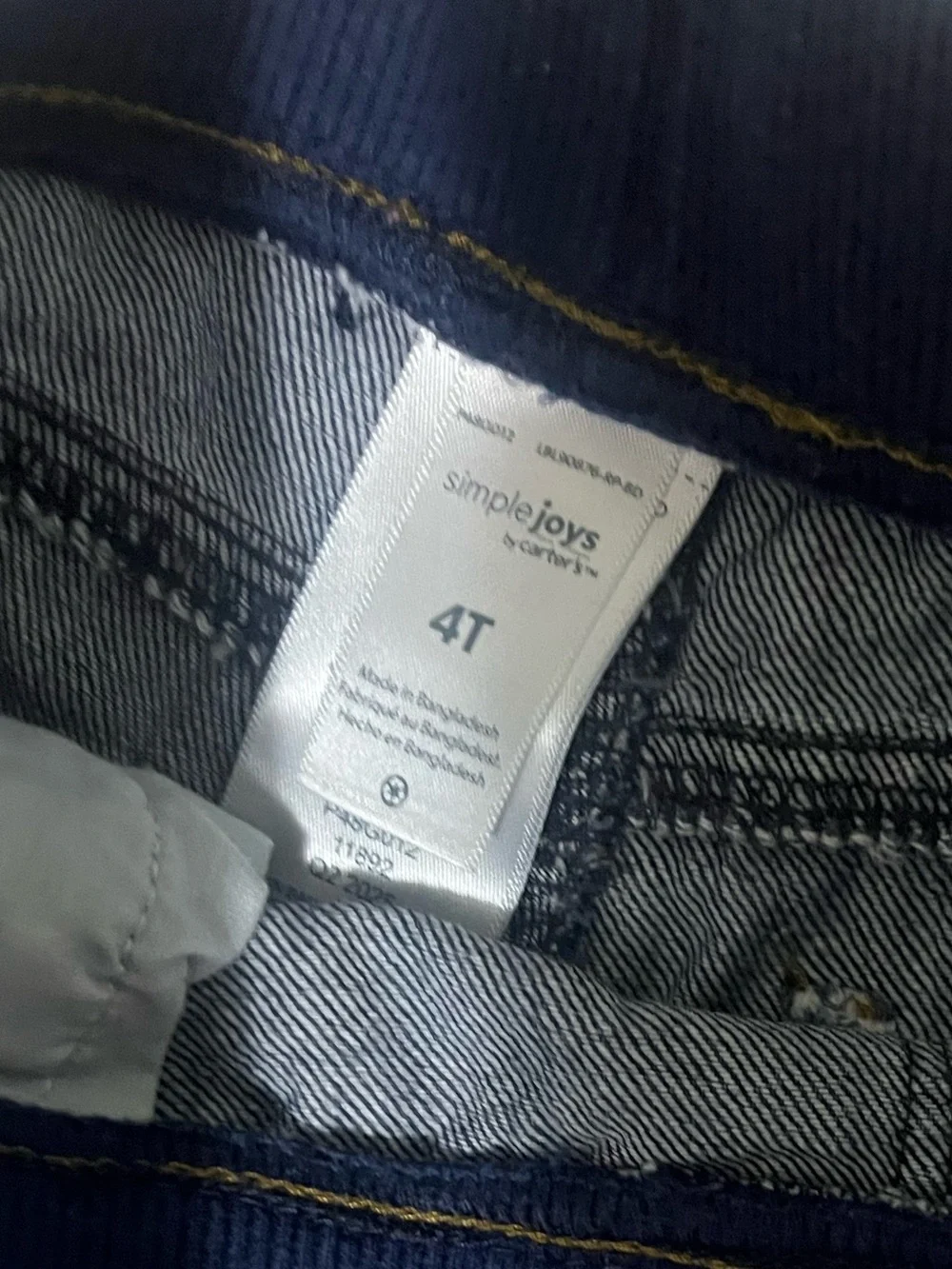 Kids Jeans — Navy & Light Gray - Boys 4T